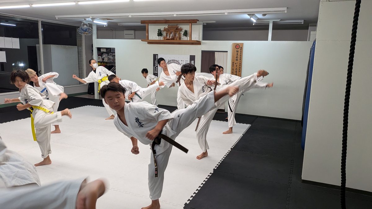 蹴りの基本稽古